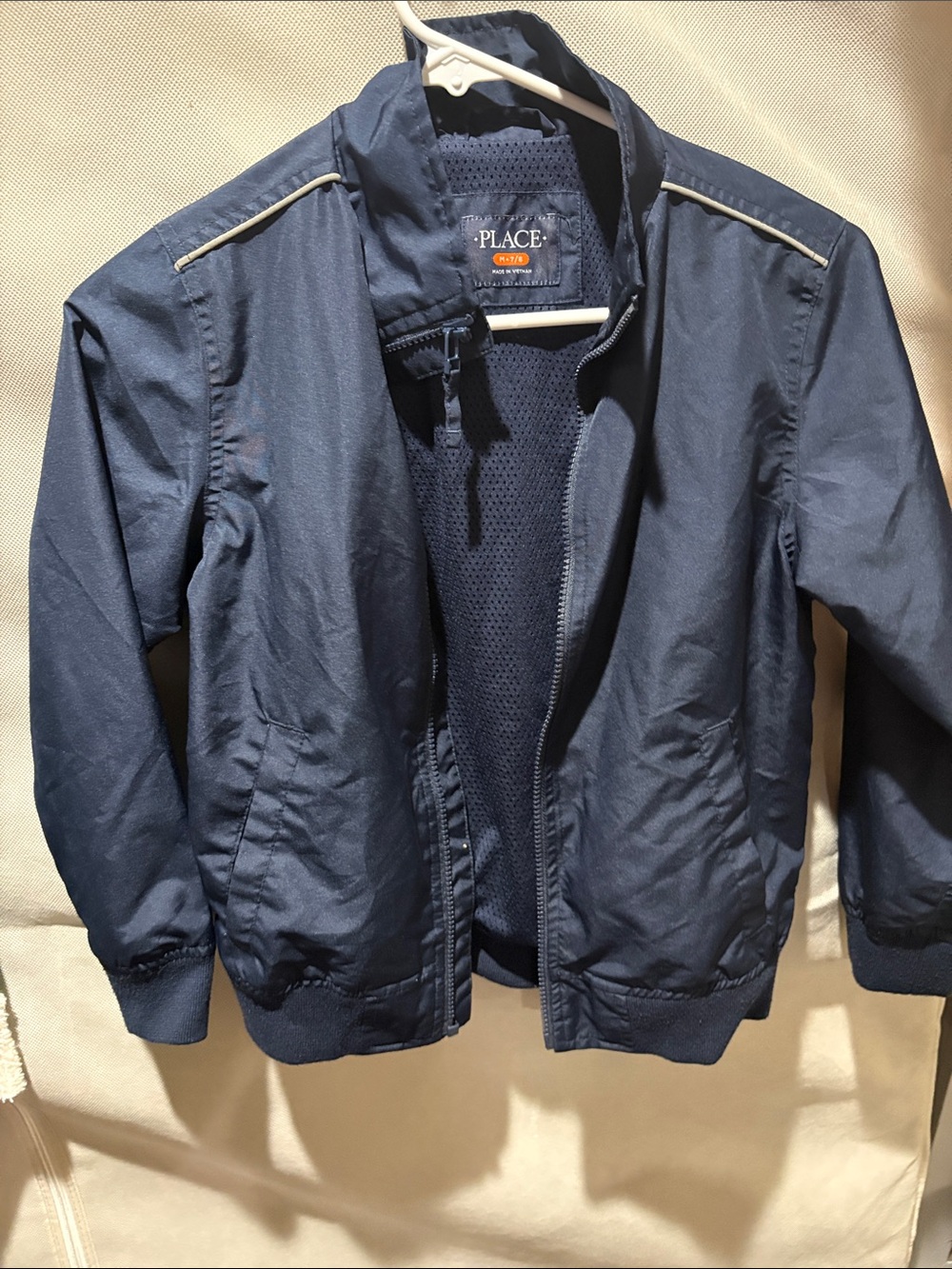 Place Navy kids Bomber Jacket with Contrast Piping